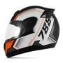 Imagem de Capacete Evolution 788 G6 Pro Series Tech Branco e Laranja Tamanho.56 Pro Tork - CAP-663LR