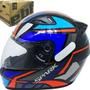 Imagem de Capacete Fechado Ebf Spark Spider Preto/Azul