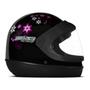 Imagem de Capacete Fechado Feminino Pro Tork Sport Moto For Girls Preto Com Viseira