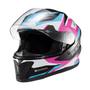 Imagem de Capacete Fechado Hawk Ride Azul Rosa Branco Preto 58 (1765758) - Texx