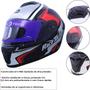 Imagem de Capacete Fechado Hit Draw Preto/ Cinza Race tech