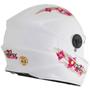 Imagem de Capacete Fechado Integral Infantil Feminino New 4 Kids Girls Meninas Seguro Confortável 54 Pro Tork