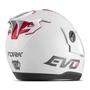 Imagem de Capacete Fechado Pro Tork Evo G8 Solid Viseira Cristal + Fume Evolution Moto Preto Fosco Branco