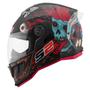 Imagem de Capacete Fechado Stealth Zombie Fosco Pro Tork Masculino Feminino Segurança Conforto