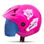 Imagem de Capacete Feminino Aberto Moto Pro Tork Atomic For Girls Viseira Iridium Forro Antialérgico