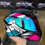 Imagem de Capacete Feminino Asx City Start Rosa Esportivo Fechado Moto