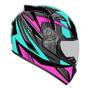 Imagem de Capacete Feminino Ebf Spark New Spark Flash Tifanny Brilhante Moto