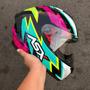 Imagem de Capacete Feminino Fechado Asx Draken Thunder Rosa Moto