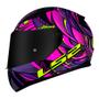 Imagem de Capacete Feminino LS2 FF353 Rapid Athena Roxo Brilhante Feminino Moto Fechado