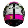 Imagem de Capacete Feminino LS2 FF358 Speedy Branco e Rosa Brilhante Fechado