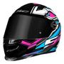 Imagem de Capacete Feminino Ls2 Ff358 Xdron Cyan Brilhante Fechado