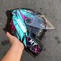 Imagem de Capacete Feminino MT Braker SV Crash Rosa Oculos Moto