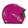 Imagem de Capacete Feminino Para Moto Aberto Mixs Up Girls Com Viseira Cristal Cores Branco Rosa Preto