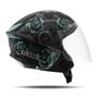 Imagem de Capacete Feminino Para Motociclista Aberto Protork New Liberty 3 Flowers Oferta