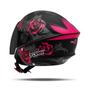 Imagem de Capacete Feminino Urbano Aberto Pro Tork New Liberty Three Florado Fosco com Viseira Fumê Oferta