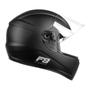 Imagem de Capacete Fly F9 Classic Preto Fosco E Kit Adesivo Viseira