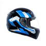 Imagem de Capacete FLY HG Match PRETO/ AZUL TAMANHO 58