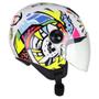 Imagem de Capacete Freeway King Branco com Colorido