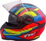Imagem de Capacete fw3 gtx fox com óculos laranja