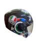 Imagem de Capacete fw3 mizano preto moto aberto qualidade top personalizado premium xopenx adesivado