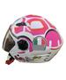 Imagem de Capacete fw3 tartaruga rosa e branco turtle moto aberto qualidade premium top xopenx pink & white