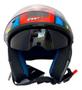Capacete fw3 x open up fox laranja com amarelo e azul 56 - Fw3 Capacetes Imagem de Capacete fw3 x open up fox laranja com amarelo e azul 56