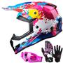 Imagem de Capacete GLX GX623 DOT Kids Youth ATV Off-Road Graffiti Medium