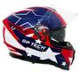 Imagem de Capacete gp tech ultra usa sv azul-vermelho 61