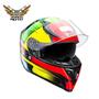 Imagem de Capacete gp tech v128 flag vermelho-amarelo-verde 56