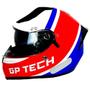 Imagem de Capacete gp tech v128 start branco-vermelho-azul 58