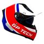 Imagem de Capacete gp tech v128 start branco-vermelho-azul 60