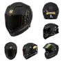 Imagem de Capacete HAX Force - Aerodinâmico, Full Face, DOT & ECE - Preto e Dourado