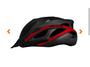 Imagem de Capacete High One Win mtb  com Sinalizador preto/vermelho  T- M 55-58cm