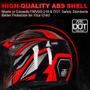 Imagem de Capacete ILM Youth Kids ATV Motocross B07 vermelho/prata DOT Approve