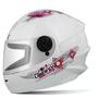 Imagem de Capacete Infantil Fechado Pro Tork Liberty For Kids Branco e Rosa