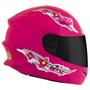 Imagem de Capacete Infantil Feminino Fechado Pro Tork Liberty Four Girls Integral Viseira Fumê Barato