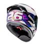 Imagem de Capacete Integral Esportivo Bieffe B12 KF 2023 Branco Pérola Roxo 60