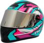 Imagem de Capacete Integral Fw3 Gtx Fox Azul Tifany Com Oculos Interno
