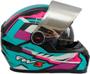 Imagem de Capacete Integral Fw3 Gtx Fox Azul Tifany Com Oculos Interno