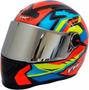 Imagem de Capacete Integral Fw3 Gtx Fox Laranja Com Oculos Interno