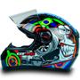 Imagem de Capacete Integral Modelo Esportivo Gt Turbo Caracol Fw3 Em ABS Com Saída De Ar Várias Cores E Tamanhos