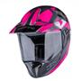 Imagem de Capacete Integral Trilha Bieffe 3sport Hills 2023 Cinza/rosa 58