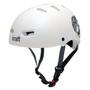 Imagem de Capacete Kraft Bike Caveira Branco G Skate Patins - NBR16175