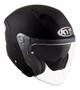 Imagem de Capacete Kyt Aberto NF-J Plain Matt Black + Viseira Fume