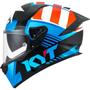 Imagem de Capacete KYT R2R Straight Azul e Vermelho