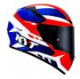 Imagem de Capacete Kyt Tt Course Gear Blue Red Azul Vermelho Tam 60