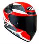 Imagem de Capacete Kyt Tt Course Gear Fechado Preto Vermelho Tam 58