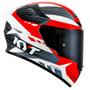 Imagem de Capacete KYT TT Course Gear Preto e Vermelho Mais Viseira Fumê e Spoiler Fumê