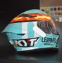 Imagem de Capacete KYT TT Course Jaume Masia Leopard Spain Azul