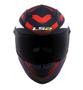 Imagem de Capacete Ls2 Classic Ff358 Starwar vermelho branco preto + viseira fume